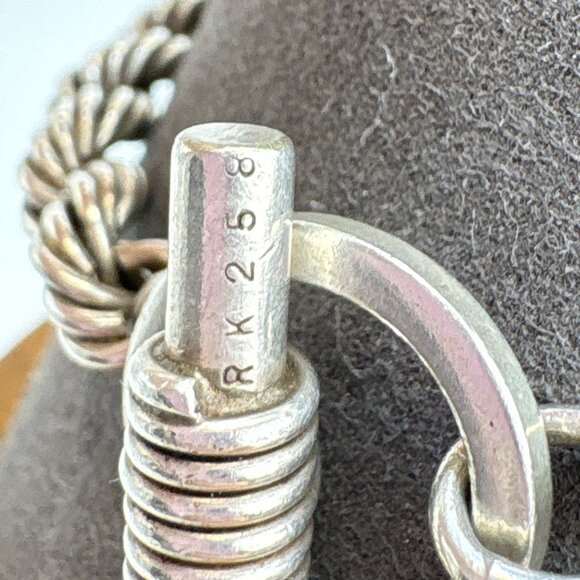 Sterling Silver 925 Engravable ID Bracelet I Love You Inscription 7.75" Length - Picture 10 of 16